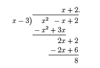 schematic of the long division problem posed above
